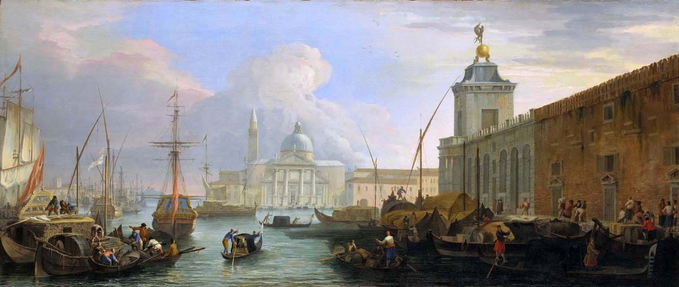 the bacino venice with the dogana
